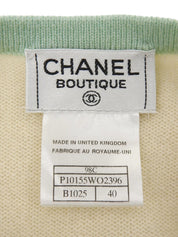 1998年製 カシミアロゴボタンニットアンサンブル アイボリー/マルチ