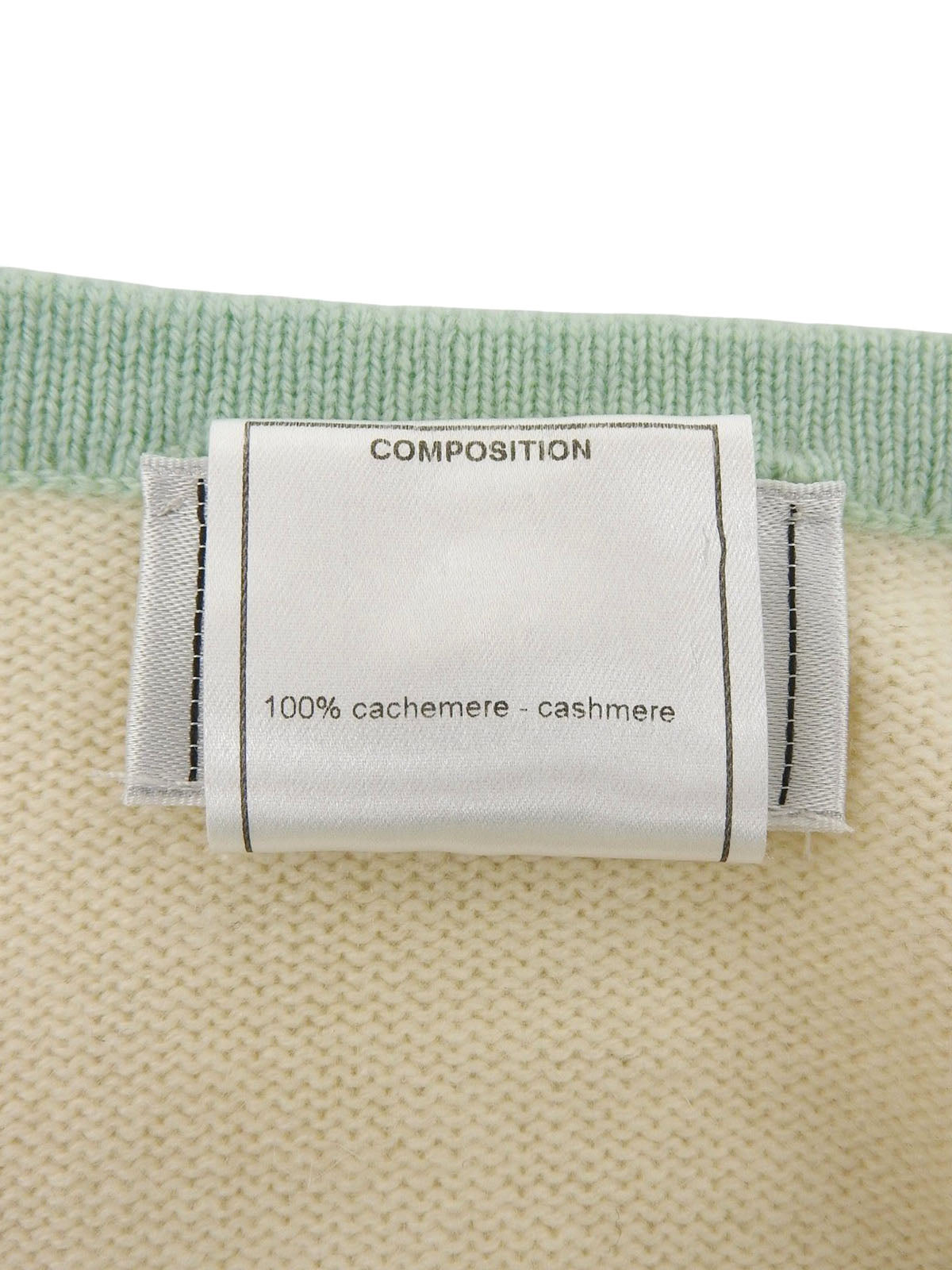 1998年製 カシミアロゴボタンニットアンサンブル アイボリー/マルチ
