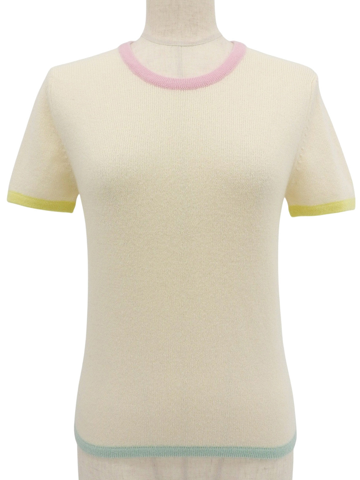 1998年製 カシミアロゴボタンニットアンサンブル アイボリー/マルチ