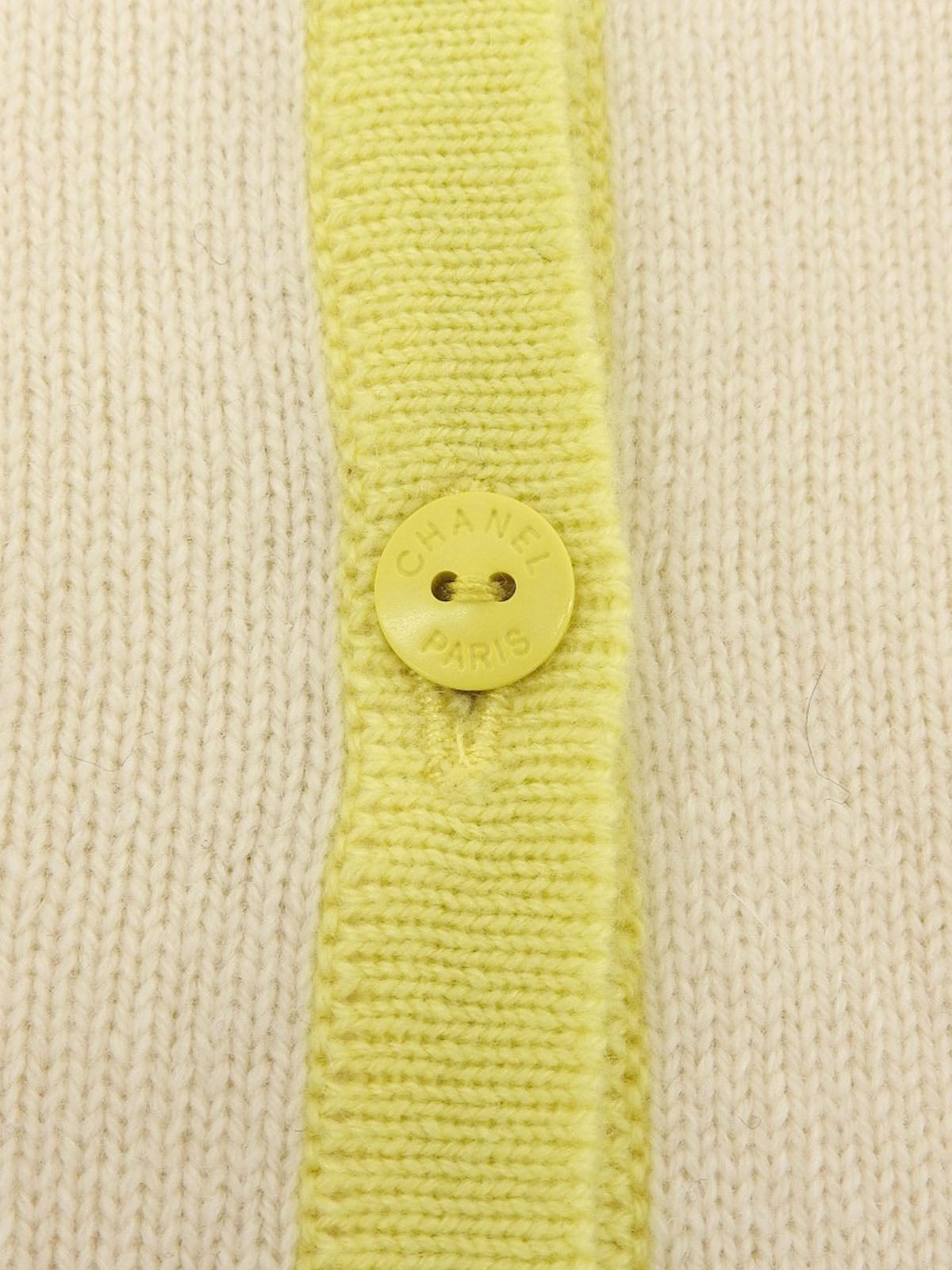 1998年製 カシミアロゴボタンニットアンサンブル アイボリー/マルチ