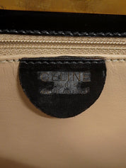 黑色双面logo铭牌手提包