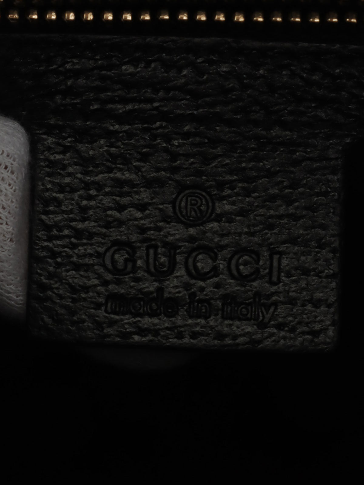 Canvas GG Pattern Studded Bamboo Shoulder Bag in Black