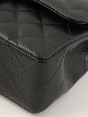 2004年頃製 キャビアスキンクラシックフラップチェーンバッグ23cm ブラック