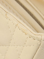 レディディオールカナージュステッチ2wayバッグM ホワイト