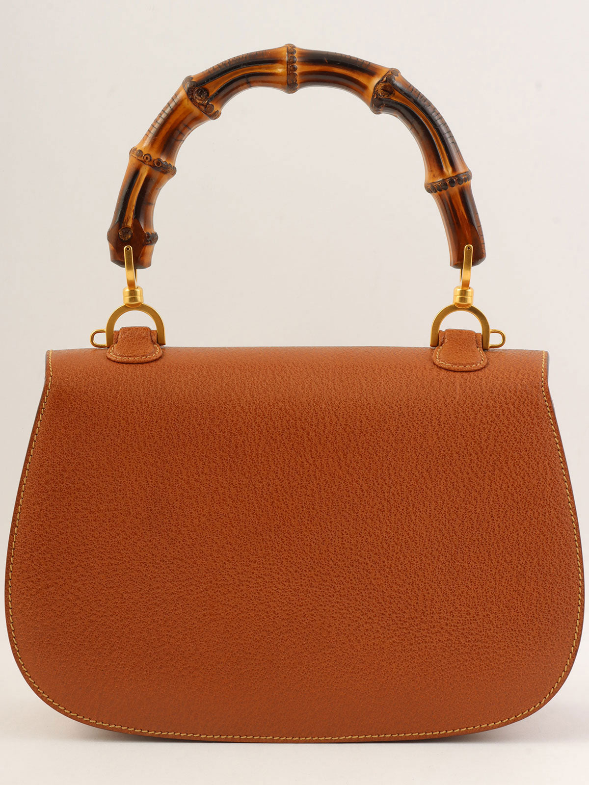 ピッグスキンバンブー2wayバッグ キャメル