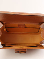 ピッグスキンバンブー2wayバッグ キャメル