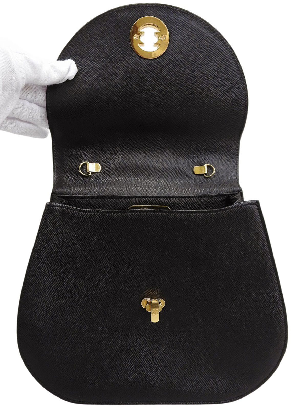 Turnlock Logo Plate 2-Way Bag Black