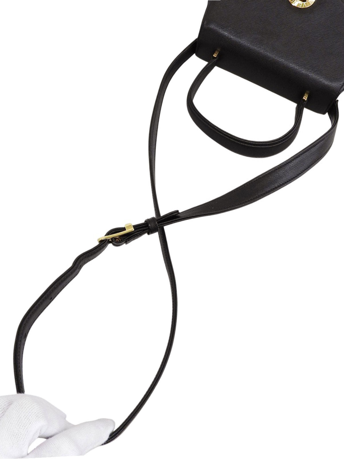 Turnlock Logo Plate 2-Way Bag Black