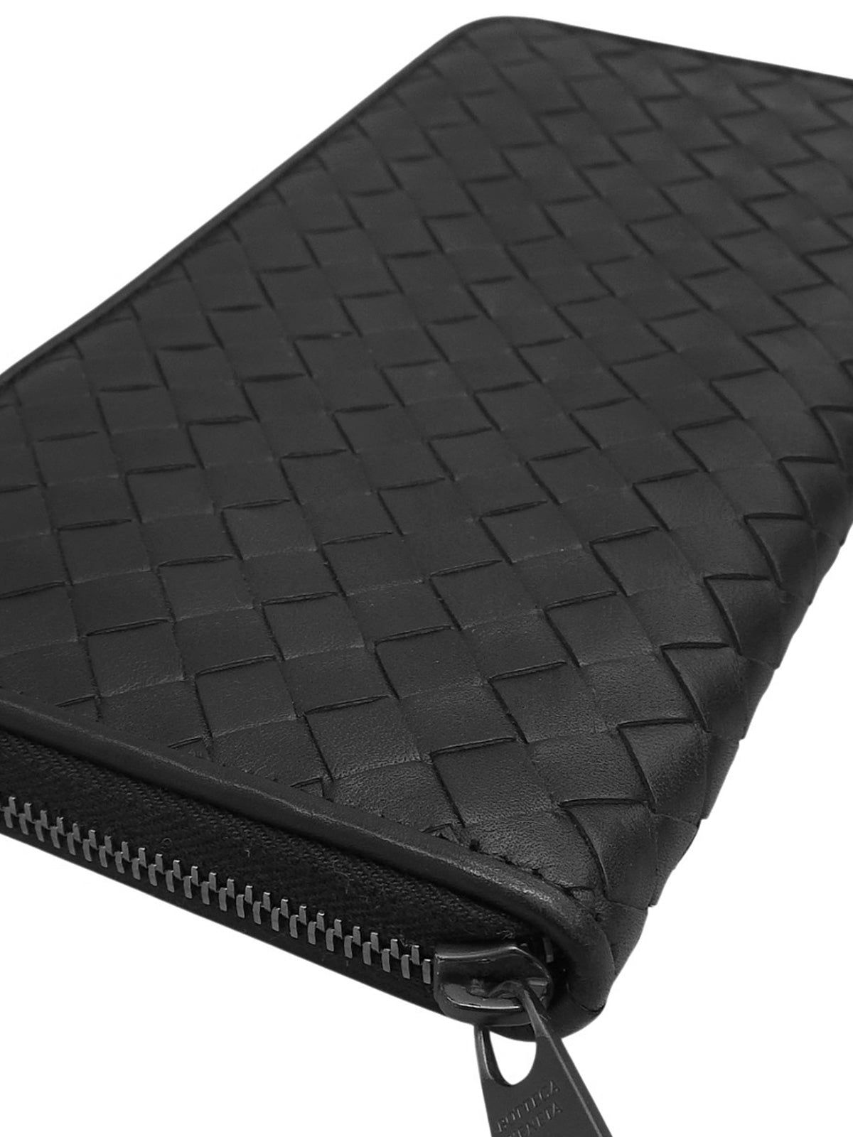 Intrecciato Long Wallet Black