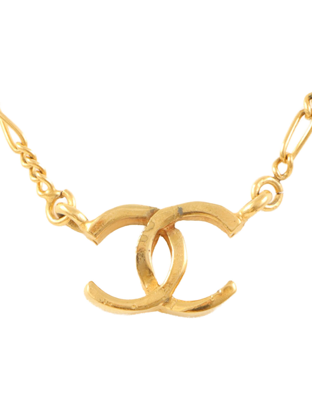 CCマークプレートネックレス ゴールド
