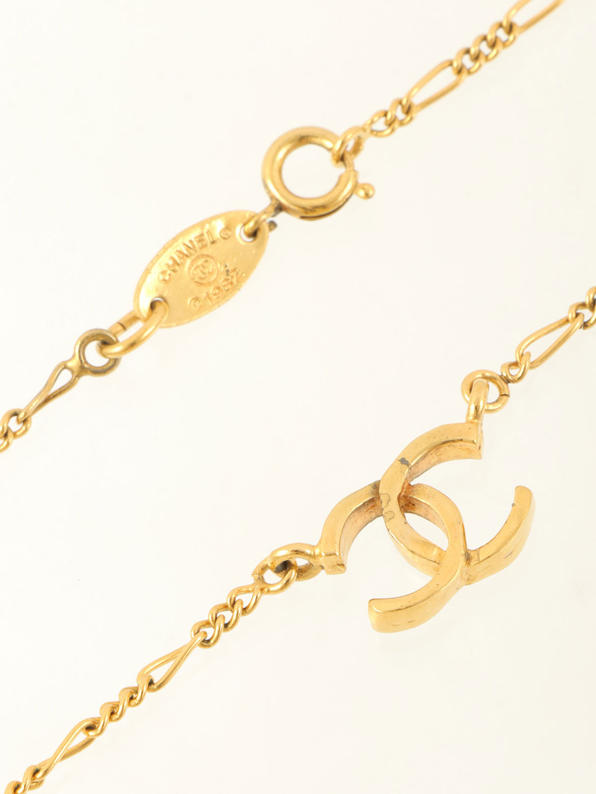 CCマークプレートネックレス ゴールド