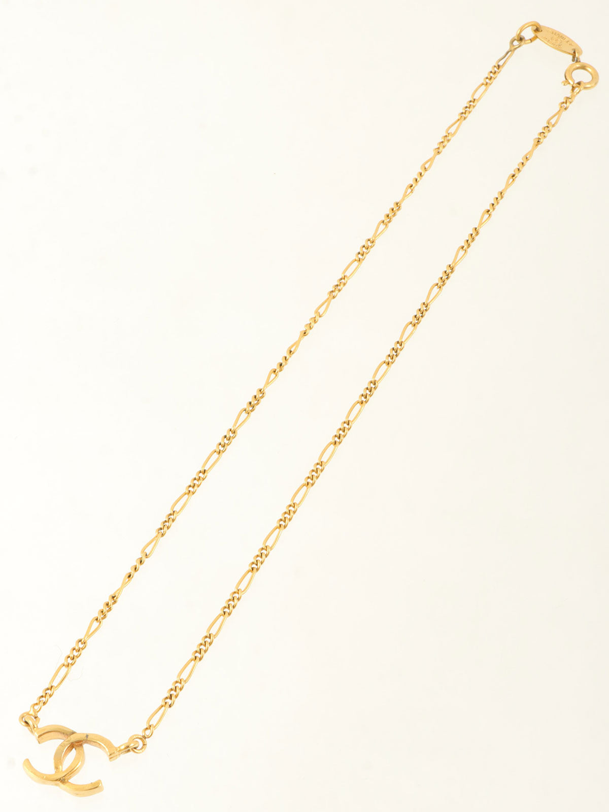 CCマークプレートネックレス ゴールド