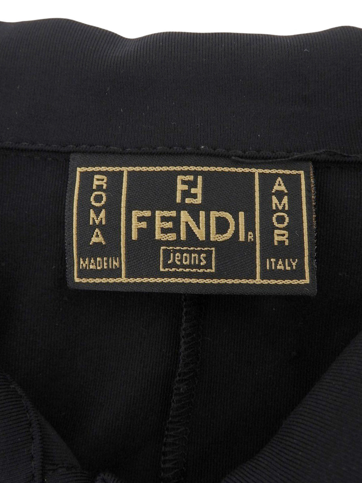 黑色Logo腰带短袖连衣裙