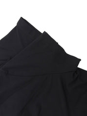 ロゴベルト半袖ワンピース ブラック