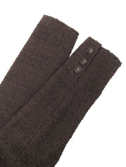 ツイードオーバルボタンセットアップ ブラウン