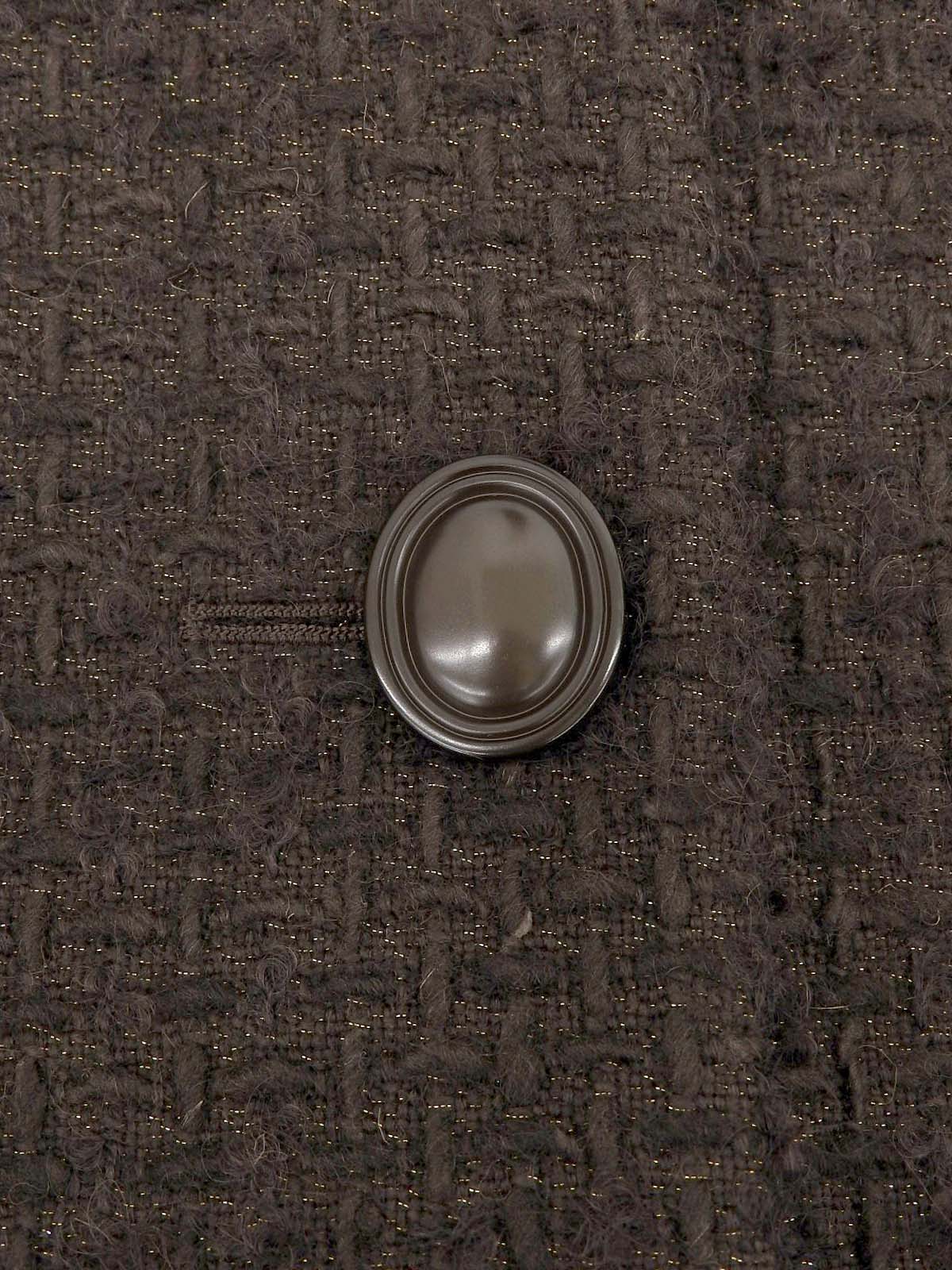 Tweed Oval Button Co-ord Sets Brown