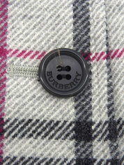 ノバチェックパターンロゴボタンスカート ライトグレー/マルチ