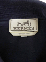 ロゴ刺繍ポロシャツ ネイビー