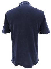 ロゴ刺繍ポロシャツ ネイビー