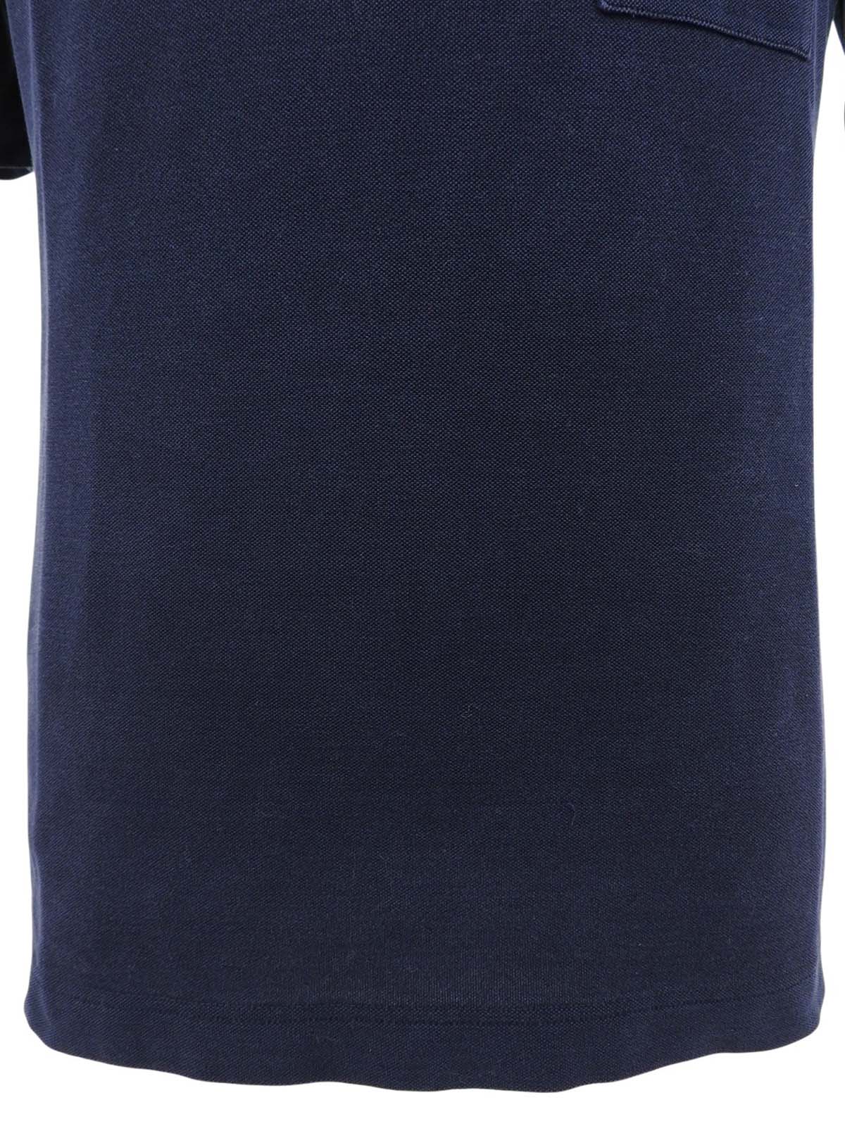 ロゴ刺繍ポロシャツ ネイビー