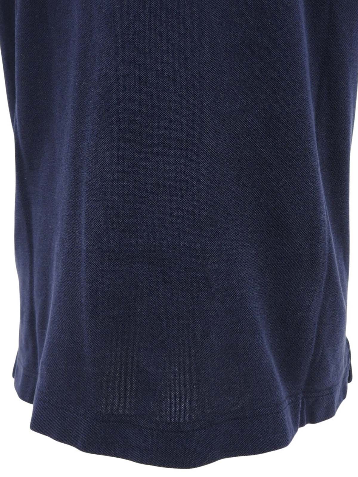 ロゴ刺繍ポロシャツ ネイビー