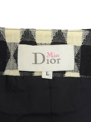 Argyle Pattern Jacket Black/White