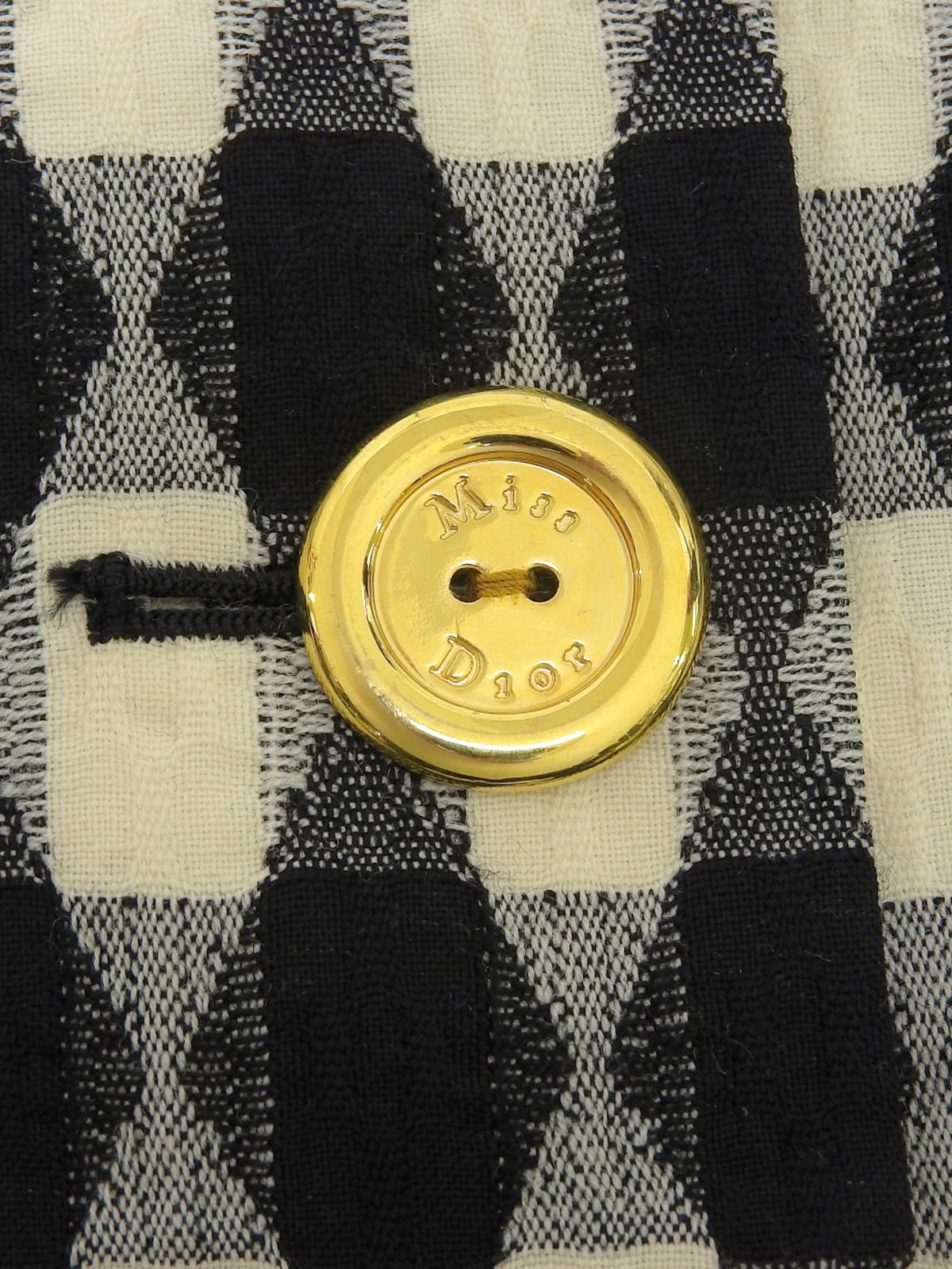 Argyle Pattern Jacket Black/White