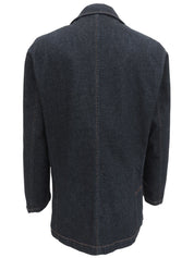 デニムテーラードジャケット ネイビー