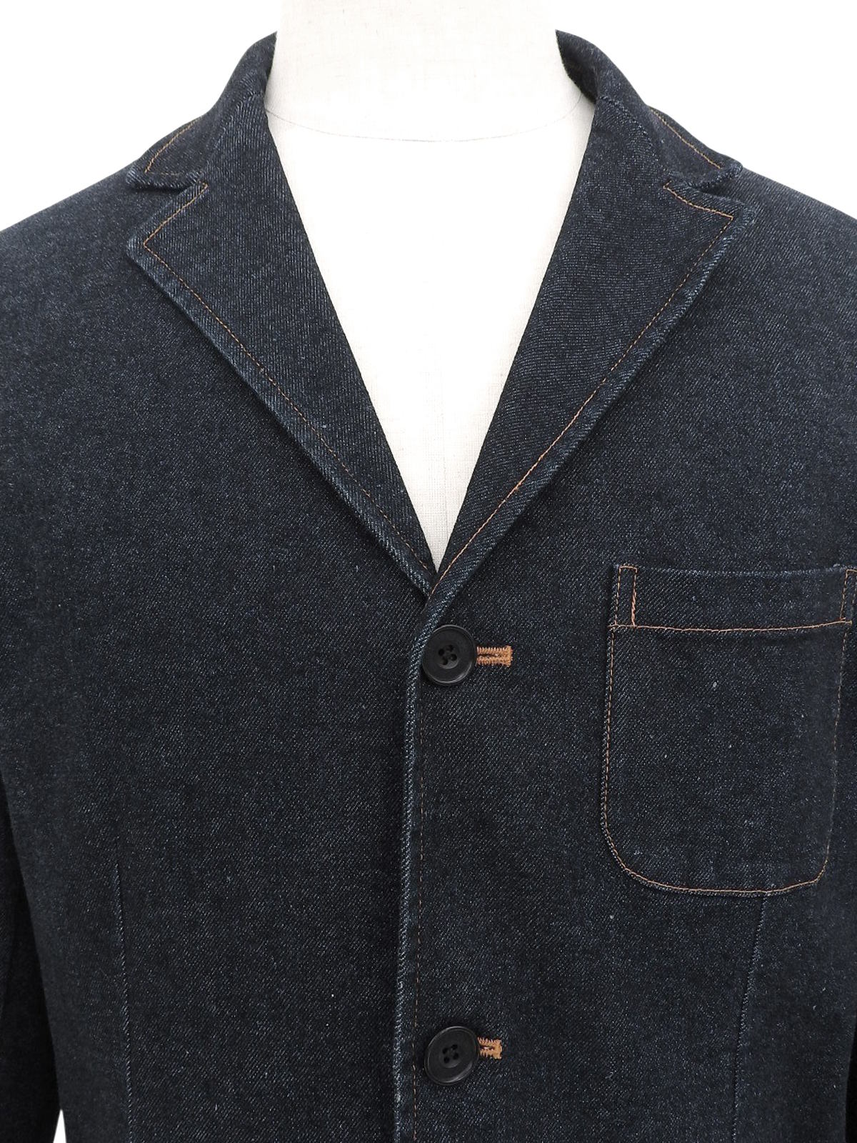 デニムテーラードジャケット ネイビー