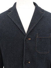 デニムテーラードジャケット ネイビー