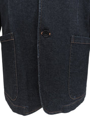 Navy denim tailored jacket