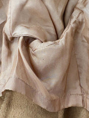 デザインポケットノーカラージャケット キャメル