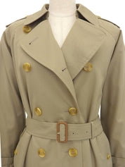 ノバチェックライニングトレンチコート ベージュ