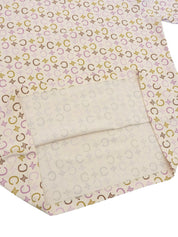 C Macadam Pattern Short Sleeve T-Shirt Ivory