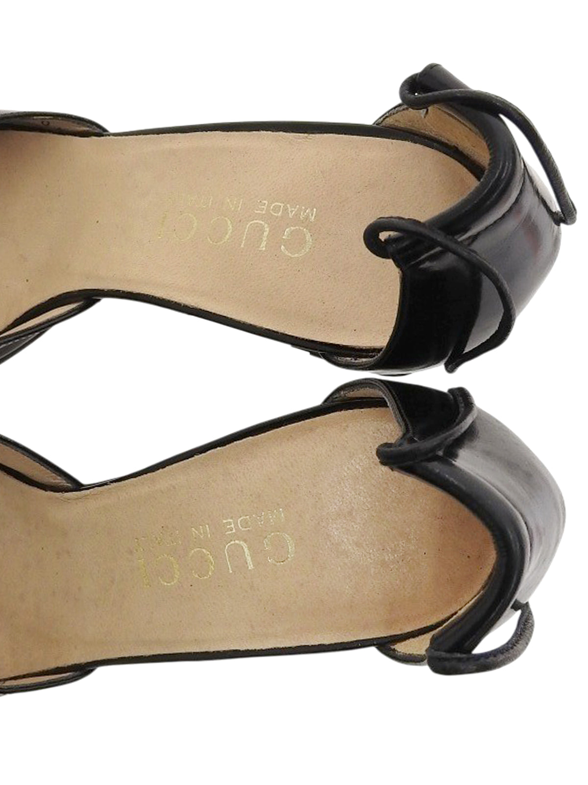 Horsebit Plate Lace-Up Sandals in Black