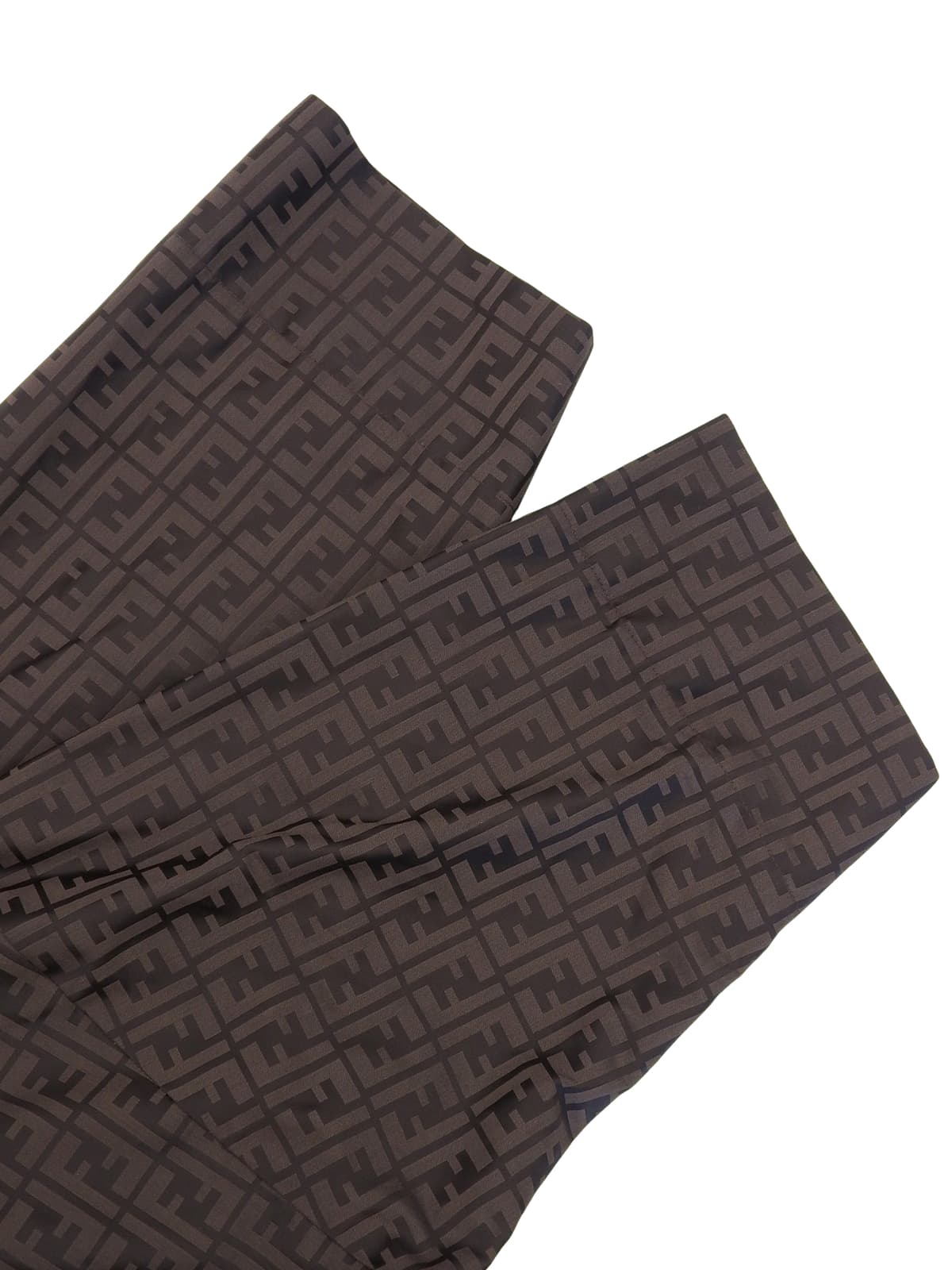 FF Zucca Pattern Fur Blouson Dark Brown