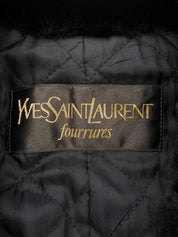 ボアドローストリングコート ブラック