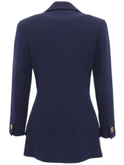 1995年製ウールCCマークボタンジャケット ネイビー