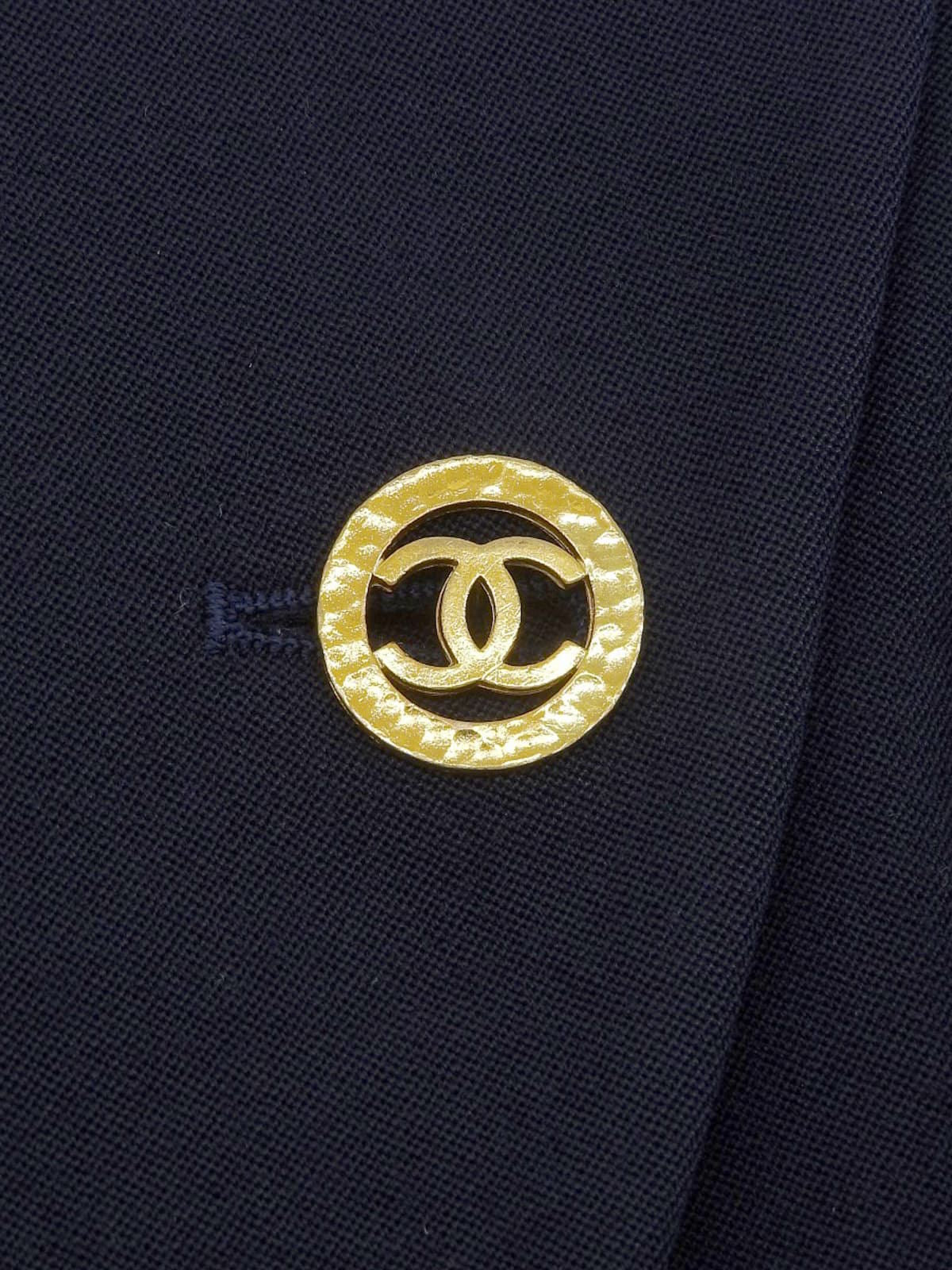 1995年製ウールCCマークボタンジャケット ネイビー