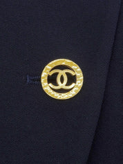 1995年製ウールCCマークボタンジャケット ネイビー