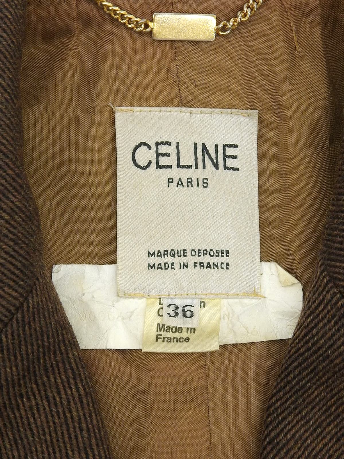 ウールロゴボタンセットアップ ブラウン