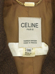 ウールロゴボタンセットアップ ブラウン