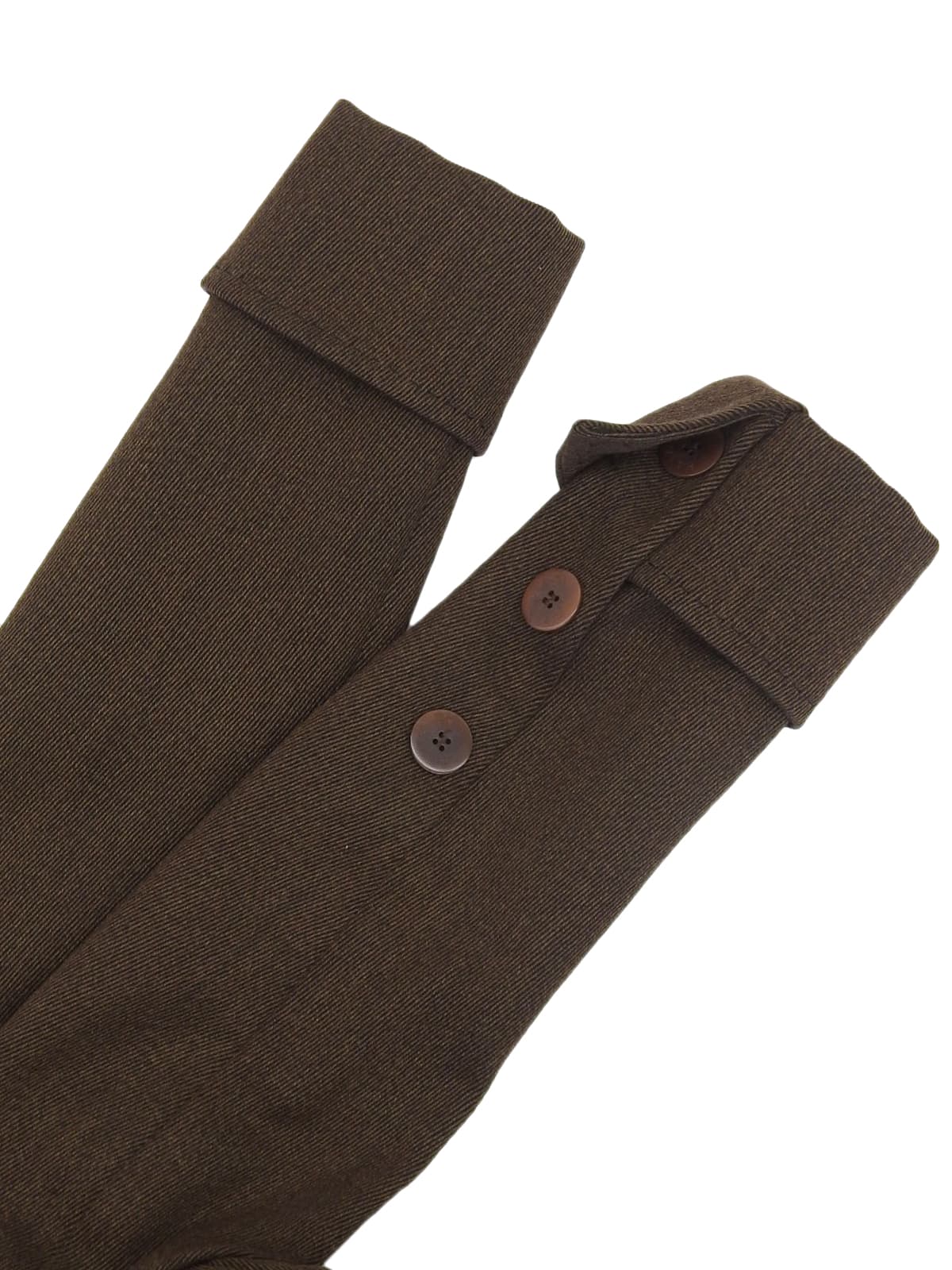 ウールロゴボタンセットアップ ブラウン