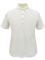 ロゴ刺繍ポロシャツ ホワイト