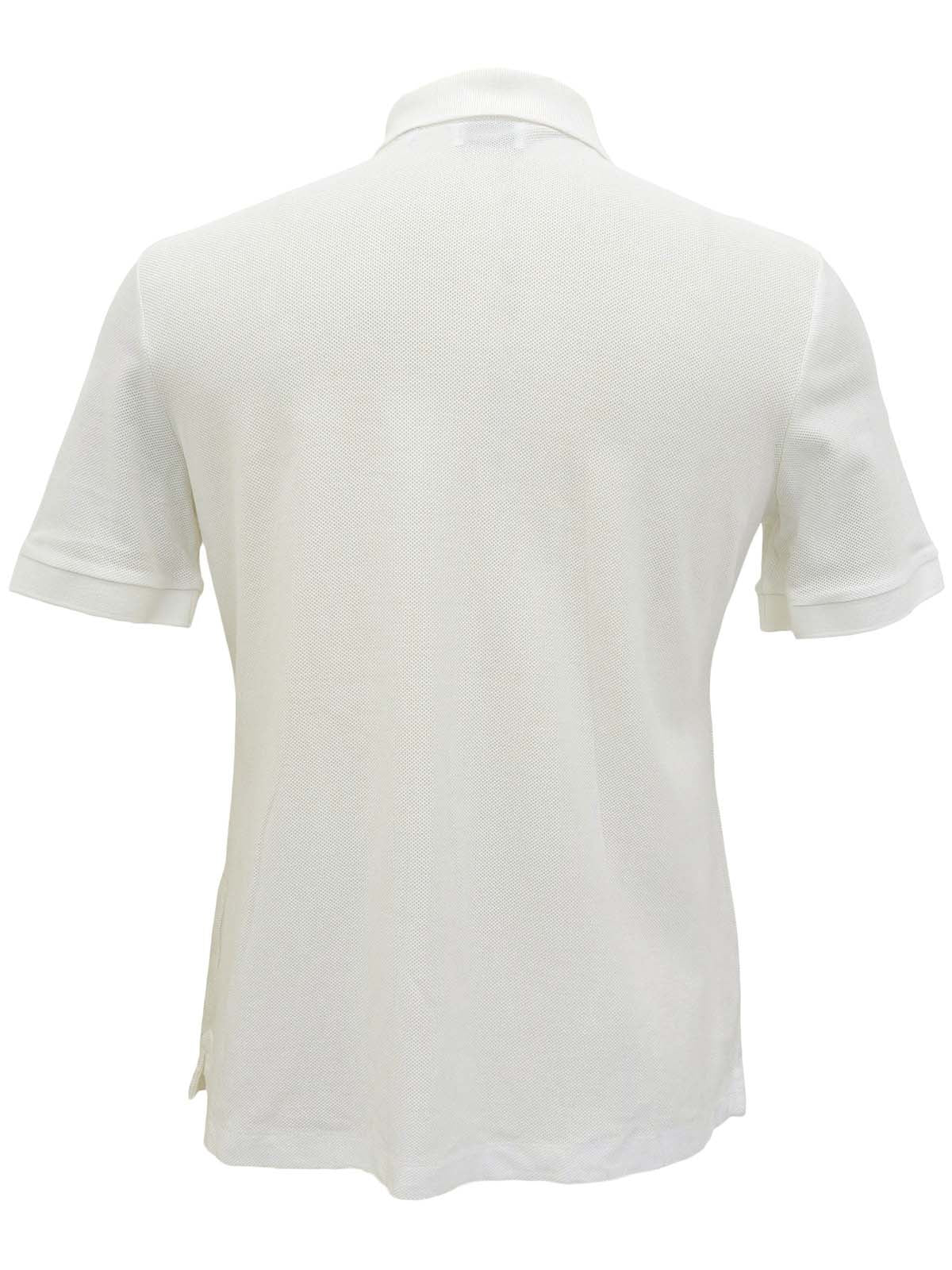 ロゴ刺繍ポロシャツ ホワイト