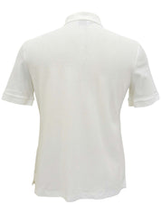 ロゴ刺繍ポロシャツ ホワイト