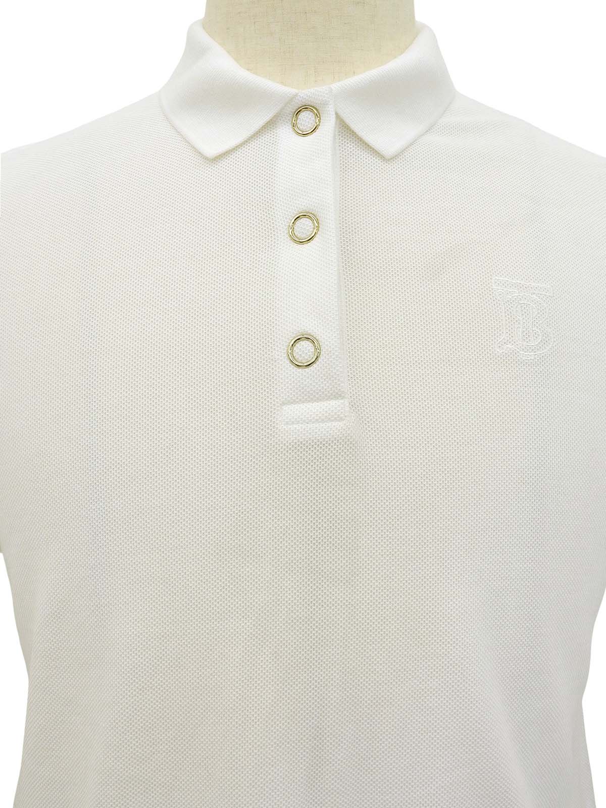 ロゴ刺繍ポロシャツ ホワイト