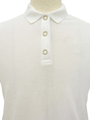 ロゴ刺繍ポロシャツ ホワイト