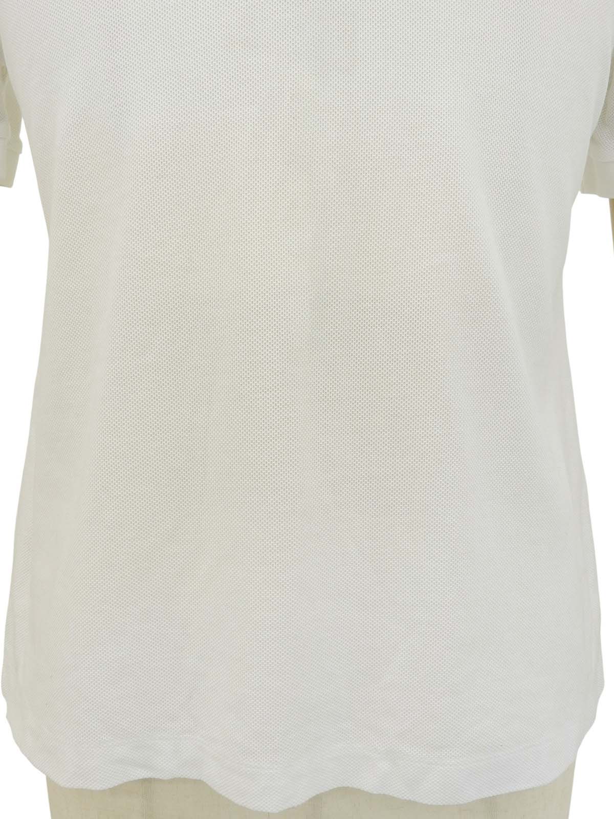 ロゴ刺繍ポロシャツ ホワイト