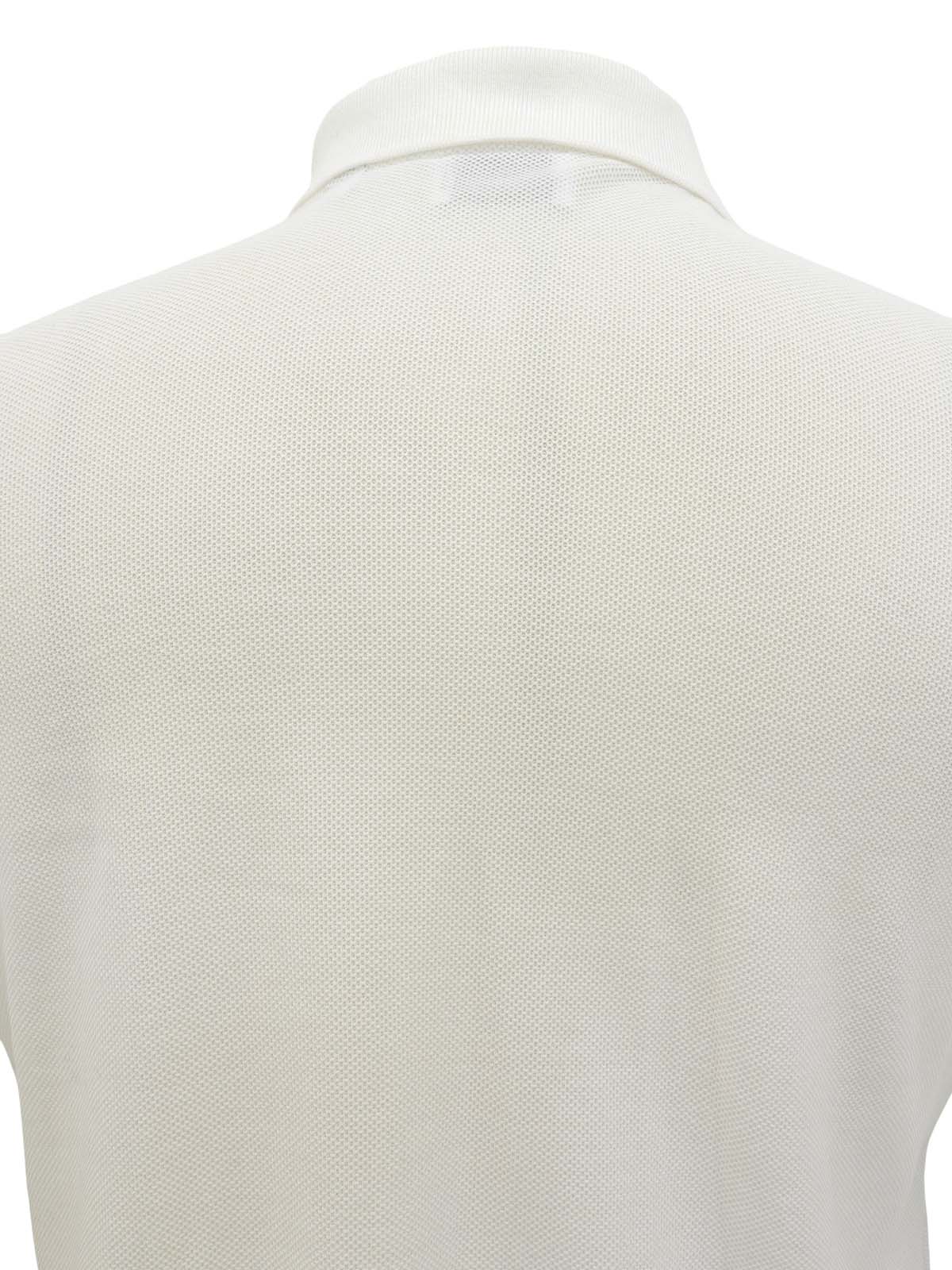 ロゴ刺繍ポロシャツ ホワイト